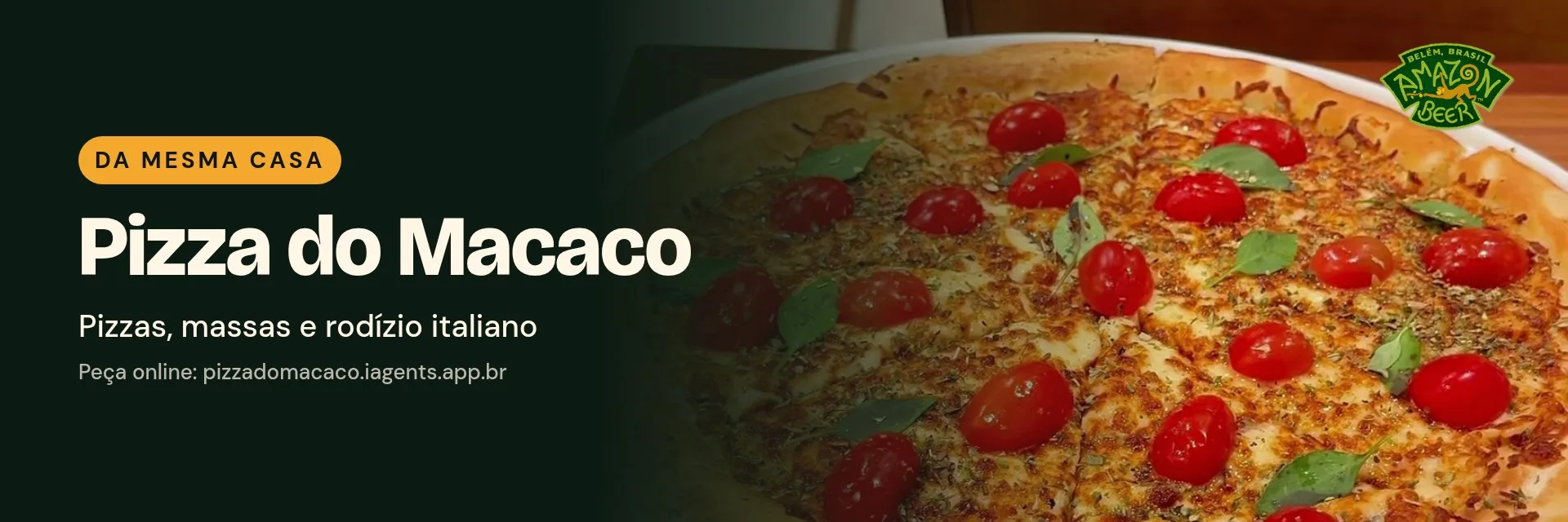 Pizza do Macaco: pizzas, massas e rodízio italiano
