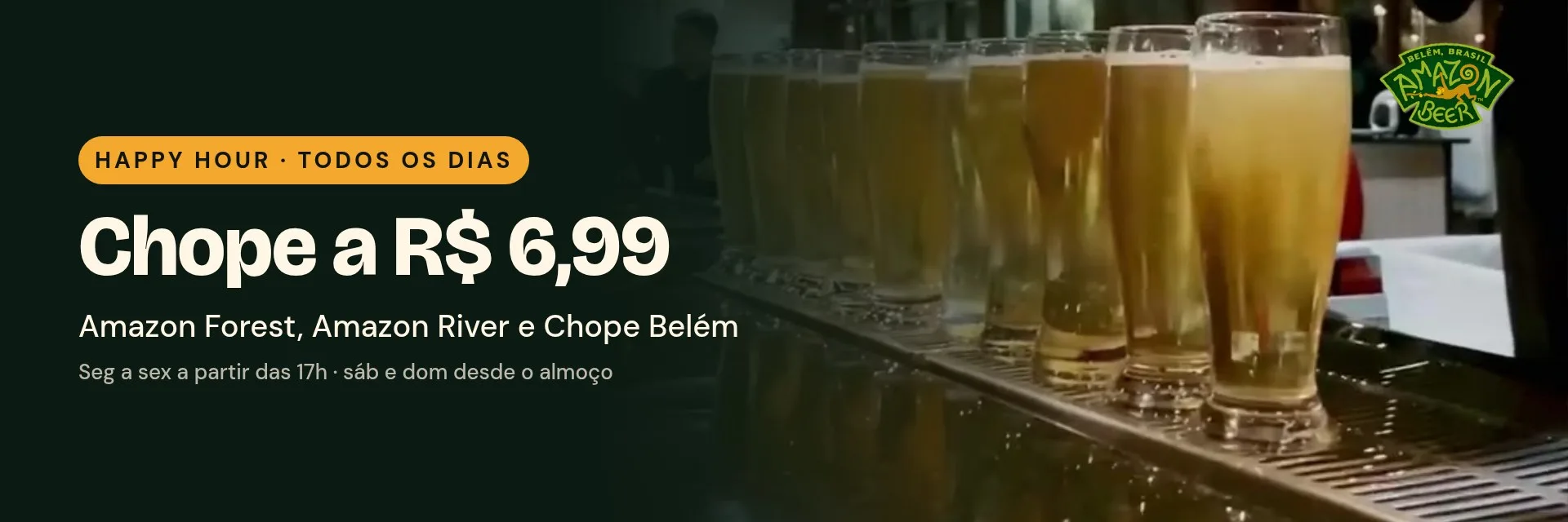 Happy hour: chope a R$ 6,99 todos os dias