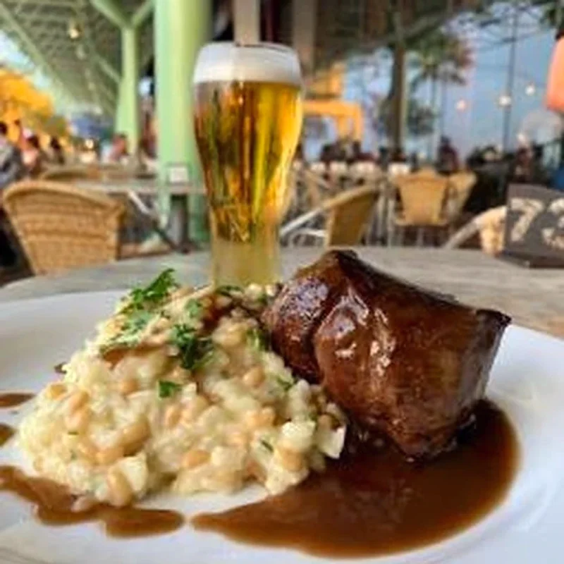 Grilled Tenderloin with Butter Bean Risotto